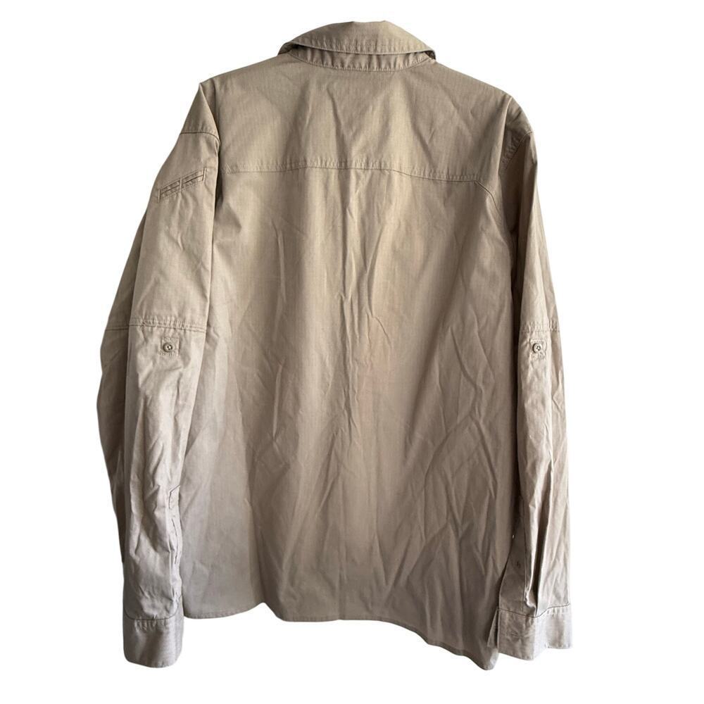 5.11 Tactical Button Up Shirt Mens XL Tan Long Sleeve Utility Outdoor Workwear - Picture 9 of 11